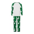thumbnail image 4 of Elippeo Christmas Pajamas for Family Long Sleeve Snowflake Print Tops + Plaid Pants Set Winter Sleepwear, 4 of 10