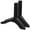 Black, variant on WORGEOUS TV Table Support Stand Set - Television Base Holder for TV Tabletop Stability and Support