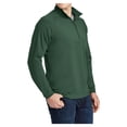 thumbnail image 4 of Mens Sport Wick Stretch 1/2 Zip Polyester/Spandex Pullover Forest Green XL, 4 of 7
