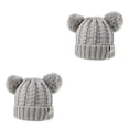thumbnail image 2 of Qarigey Gorro con bolas de pompones esponjosos, tocado a la moda, orejeras plegables, gorros de gran elasticidad, hermoso regalo para niños, Gary Type2 NO2 Qarigey CBP255408, 2 of 5