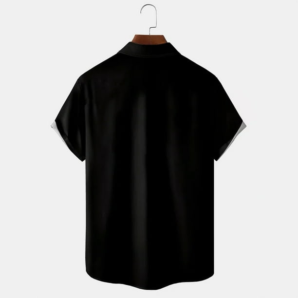 JDEFEG Pearl Snap Shirt Mens Fashion Casual Beach Seaside JDEFEG Pearl Snap Shirt Mens Fashion Casual Beach Seaside