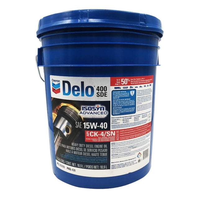 Cubeta de aceite para MOTOR a diésel CHEVRON Delo 400 SDE 15W-40 19L