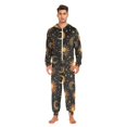 thumbnail image 3 of FORMRS Onesies Pajama for Adults Unisex Hoodie Winter Jumpsuit One Piece Sleepwear, Sizes S-2XL, Sun Moon and Stars Pattern, 3 of 7