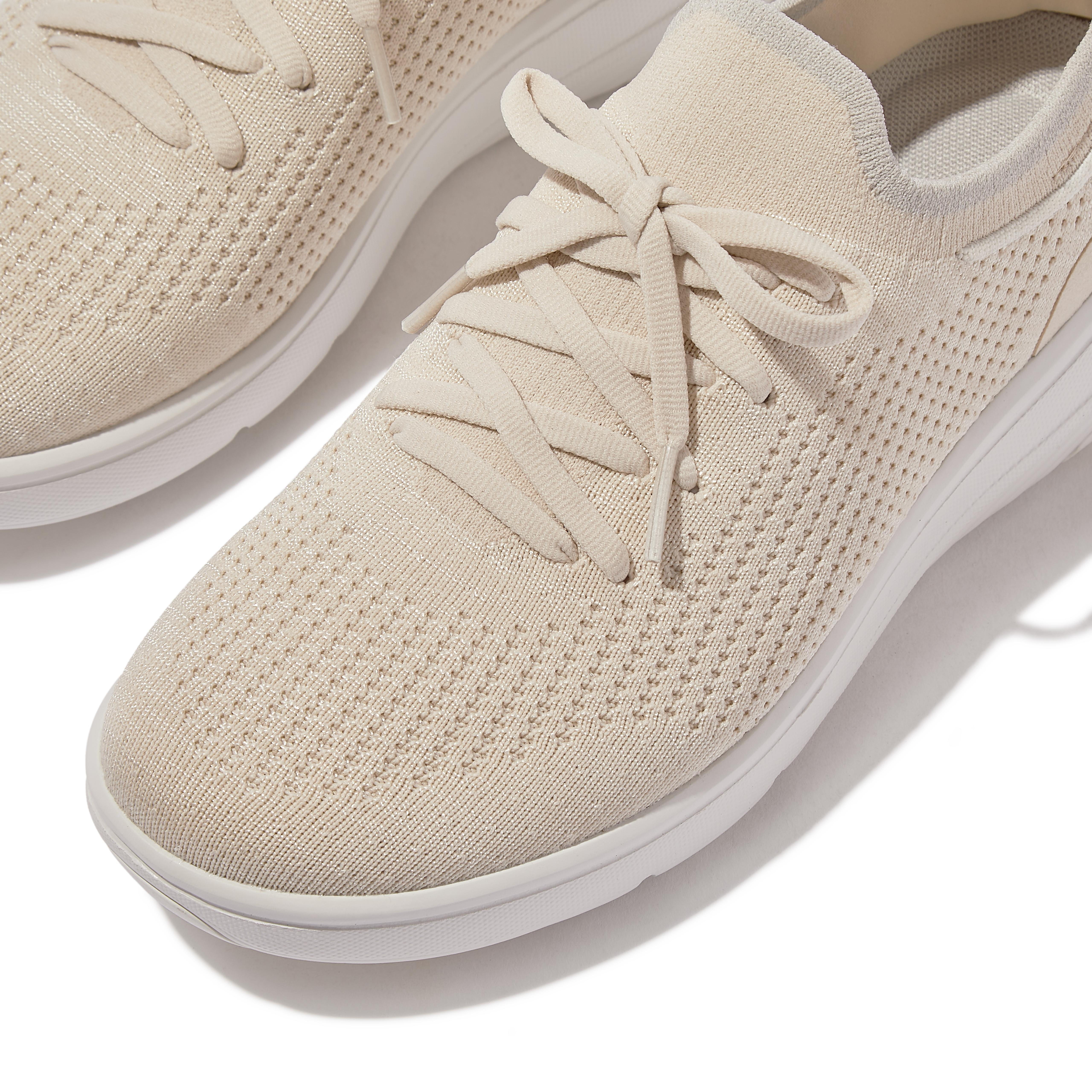 Fitflop Women's Super-Q Bow Knit Slip-On Laced Sneaker