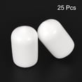 thumbnail image 2 of 25 piezas de tapas de goma 9.5mm (3/8") ID cubierta redonda de tapa de rosca protectores blancos, 2 of 4