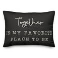 thumbnail image 2 of Creative Products Favorite Place on Black 14x20 Indoor / Outdoor Pillow, 2 of 3