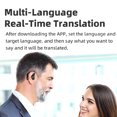 thumbnail image 4 of Écouteurs de Traduction, Écouteurs de Traduction en 144 Langues en Temps Réel, Écouteurs de Traduction WirelessBT à Commande Tactile, Qualité Sonore HD, Lecture de Musique, 4 of 7