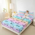 thumbnail image 4 of Castle Fairy Kids Teens Kawaii Capybara Queen Sheet Sets,Cartoon Animal Bed Set, 4 of 7