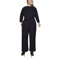 thumbnail image 3 of Plus Size 3/4 Sleeve Belted Jumpsuit, 3 of 3