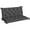 Noir, variante sur Outsunny Coussins de Banc de Jardin 2 Places, Coussin d'Extérieur Doux de 4,7 Po d'Épaisseur