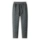 thumbnail image 1 of Pantalones de chándal con forro polar para hombre: pantalones de jogging cálidos para el invierno, cintura elástica con cordón, material de poliéster, lavables a máquina., 1 of 2