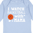 thumbnail image 4 of Inktastic I Watch Basketball with Mama Boys Long Sleeve Baby Bodysuit, 4 of 5