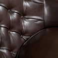 thumbnail image 5 of Teeton Tufted Brown Leather Club Chair, 5 of 5