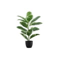 thumbnail image 2 of Indoor Plants Artificial Plant, 27" Tall, Rubber, Indoor, Faux, Fake, Table, Greenery, Potted, Real Touch, Decorative, Green Leaves, Black Pot,Artificial Flowers, 2 of 4