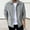 Gray, variant on Men's Lightweight Jacket Solid Color Long Sleeve Turndown Collar Woolen Button Front Casual Outwear Comfort Fit