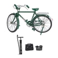 thumbnail image 1 of Alloy Bicycle Model Toy, 1:10 Alloy Bicycle Model Vintage Miniature Simulation Collection Free Standing Bike Model With Inflator Briefcase, 1 of 8