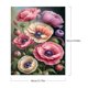 thumbnail image 2 of Kit de pintura por números sobre lienzo, arte al óleo artesanal, decoración de imagen de flor de Papaver, 40x50cm, 2 of 9