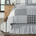 thumbnail image 3 of VHC Brands, Sawyer Mill Striped King Bed Skirt, Black, 78x80x16, 3 of 5