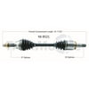 CV Axle Shaft Fits select: 2011-2013 INFINITI M56