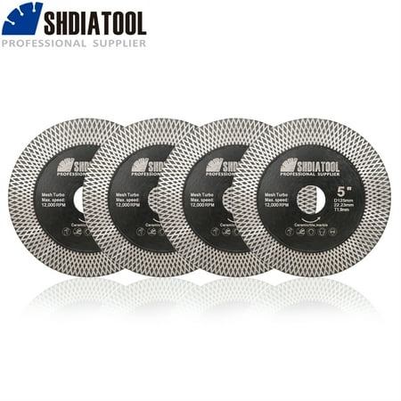 

SHDIATOOL Diamond Cutting Grinding Disc Double Sided X Mesh Dia 105/115/125mm for Granite Ceramic Tile Marble Stone Turbo Saw Blade