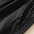 thumbnail image 5 of BUIgtTklOP no boundaries Women's Fashionable Solid Color Retro Cotton Linen Loose Pocket Casual Trousers Cropped Pants, 5 of 5