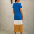 thumbnail image 3 of Robe d'Été pour Femmes à Imprimé, Col en V, Sexy, Robe de Plage, Robe de Soleil, Coupe Ample, Grande Taille, Midi, 3 of 4
