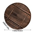 thumbnail image 3 of Wooden Pot Trivet Large 19x19cm Natural Resin Heat Resistant Pan Mat, Non-slip & Burn Protection for Hot Dishes, Ideal for Kitchen Countertops and Dining Table Setting,Vsgery, 3 of 6