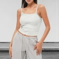 thumbnail image 2 of Summer Solid Color Women's Vest Suspender Simple And Exquisite Design, 2 of 9