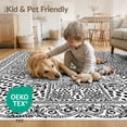 thumbnail image 4 of ODIKA 2'x3' Washable Doormat Non-Slip, Low Pile Print Featuring Cow Ornamental Frame Details Boneless Couch Cowboy for Entryway, Kitchen, Laundry Room, 4 of 7