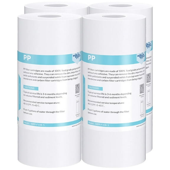Membrane Solutions AP810 Replacement for 3M Aqua-Pure AP810, Whirlpool WHKF-GD25BB Whole House Water Filter, 4 Pack