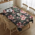 thumbnail image 2 of Pioneer Flower Floral Print Pattern Rectangle Tablecloth 60"x84",Waterproof Polyester Rectangle Table Cloth, Wipeable Spillproof Polyester Tablecloth for Dining, Camping, Indoor and Outdoor, 2 of 5