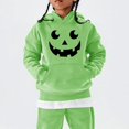 thumbnail image 2 of Girls Oversized Hoodies Halloween Pumpkin Graphic Hooded Sweatshirts Teen Kids Cute Funny Pullover Tops Cotton Casual Fashion Sweater, 2 of 6