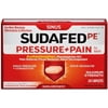 SUDAFED PE Pressure + Pain Maximum Strength Caplets for Adults 24 ea (Pack of 4)