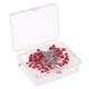 thumbnail image 1 of 100 Piezas Pernos de Cabeza Perlados Multicolores Alfiler para Componentes de rojo Colcomx Pernos de cabeza de acero inoxidable, 1 of 8