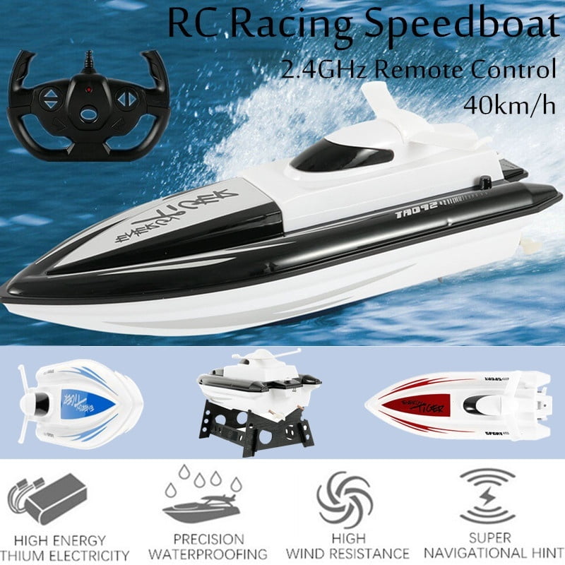 RC Racing Boat Watercraft 40KM/H High Speed Electronic Kids Toys Gifts 