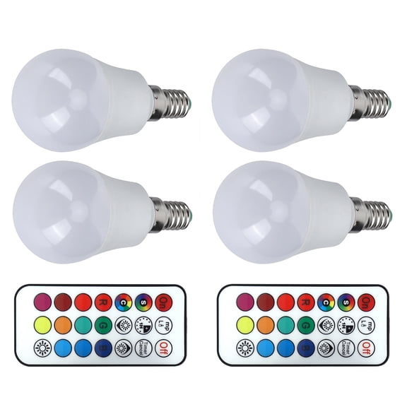 Lampe DEL RVB, Ampoules DEL à Changement de Couleur RVB à Très Longue Durée de Vie, avec Télécommande Décoration pour la Maison pour Bar à la Maison Fête Chambre Chambre Escalier Bar RVB + Blanc Chaud 3000K Douille de Lampe E14