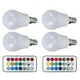 thumbnail image 4 of Bombilla LED RGB de 45 W, colorida, con control remoto intercambiable, para dormitorio, escalera, bar, 85 V-265 V (RGB, blanco cálido, 3000 K, casquillo E27), 4 of 14