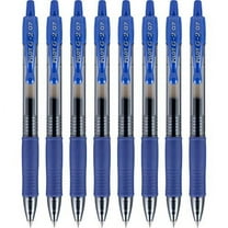 Pilot, G2 Premium Gel Roller Pens, Fine Point 0.7 mm, Blue, Pack of 8.