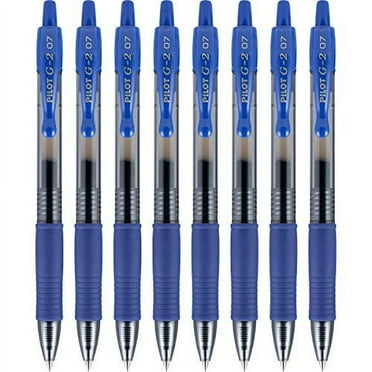 Pilot, G2 Premium Gel Roller Pens, Fine Point 0.7 mm, Blue, Pack of 8.