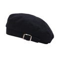 thumbnail image 1 of Jumpingount Sombrero de invierno Boinas cálidas Gorro transpirable Boinas Algodón Vintage Mujer Gorras Sombreros decorativos Aspecto exquisito Sombreros Negro, 1 of 6