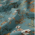 thumbnail image 4 of Sweet Jojo Designs Boho Floral Wildflower Blue and Orange Girl Queen Size Sheet Set 4 Piece, 4 of 5