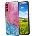 thumbnail image 1 of Compatible with Samsung Galaxy S21 FE Phone Case, Blue-Marble-94 Case Silicone Protective for Teen Girl Boy Case for Samsung Galaxy S21 FE, 1 of 1