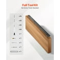 thumbnail image 6 of 1-Pack Heavy Duty Floating Shelf Bracket – 46 Inch (1168.4 mm) – Metal Wall Mounted Shelf Support for Wood Shelves – Sturdy L-Shaped Brackets for Home & Office Storage, 6 of 11