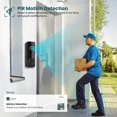 thumbnail image 3 of Seitruly Cámara de timbre de alta seguridad ABS - Alarma de hogar inalámbrica compatible con Smart Home de control inalámbrico Cámaras de vídeo, 3 of 6