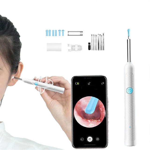 BotaniNest Borescope Wireless Ear Cleaning Tool With 2000W Camera For Kids Adults Android Compatible Type C Charging