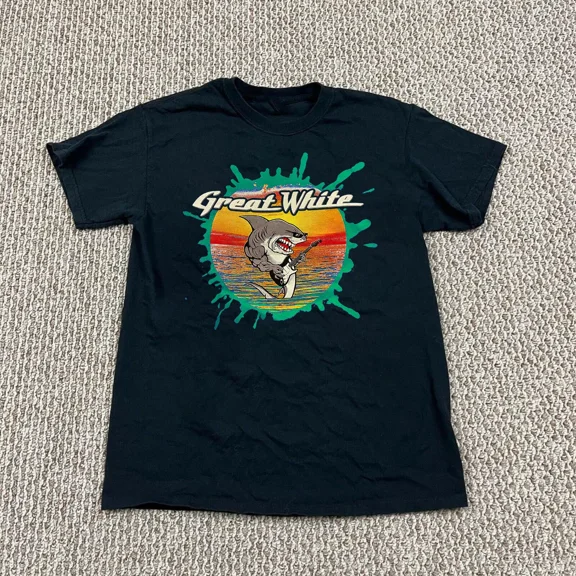 VINTAGE Rare Collection Great White Band All Size S to 5XL S to 5XL T-shirt