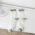 thumbnail image 4 of Women Sheer Socks Cute - 6 Pairs Ruffle Thin Breathable Mesh Socks Crew Socks, 4 of 10