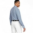 thumbnail image 2 of Tayion Collection Men's Slim-Fit Check Dress Shirt, Blue, L 16-16.5 in 32/33, 2 of 5