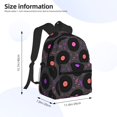 thumbnail image 2 of Honeii Vinyl Records Musical Notes Print School Backpack,Casual Lightweight Travel Rucksack Daypack,Backpacks for College High, 2 of 6