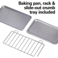 thumbnail image 5 of 2-in-1 Countertop Toaster Oven & Long Slot 2 Slice Toaster for Toasting & Baking, Automatic Shut Off, Shade Selector, Temperature Control, Black, 5 of 6